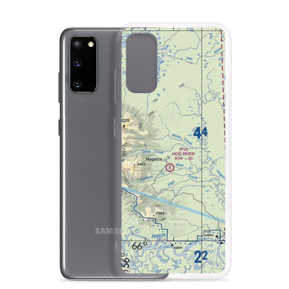 Hog River Airport (2AK6) VFR Sectional Samsung Case Samsung Galaxy S20 model shown