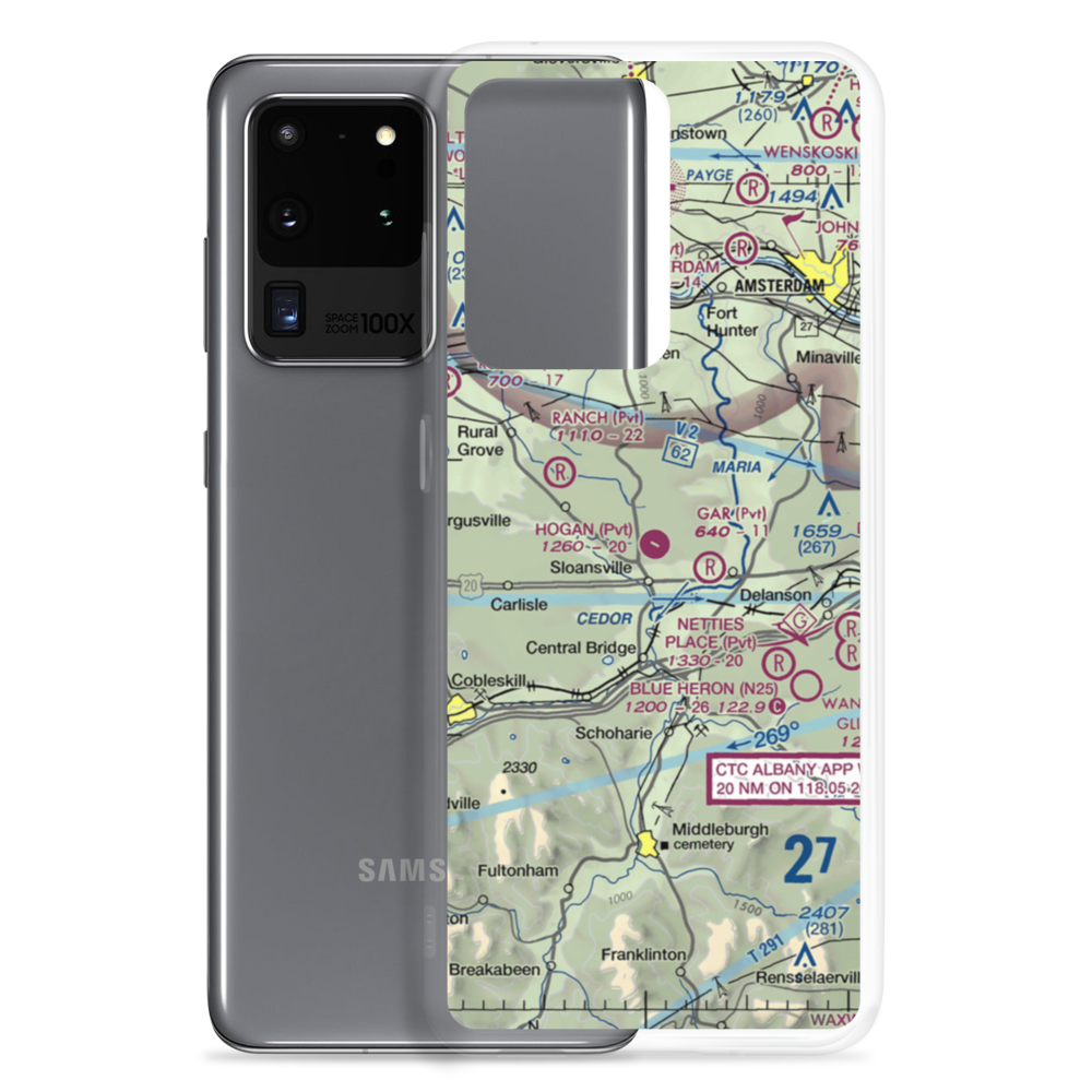 Hogan Airport (NY05) VFR Sectional Samsung Case Samsung Galaxy S20 Ultra model shown
