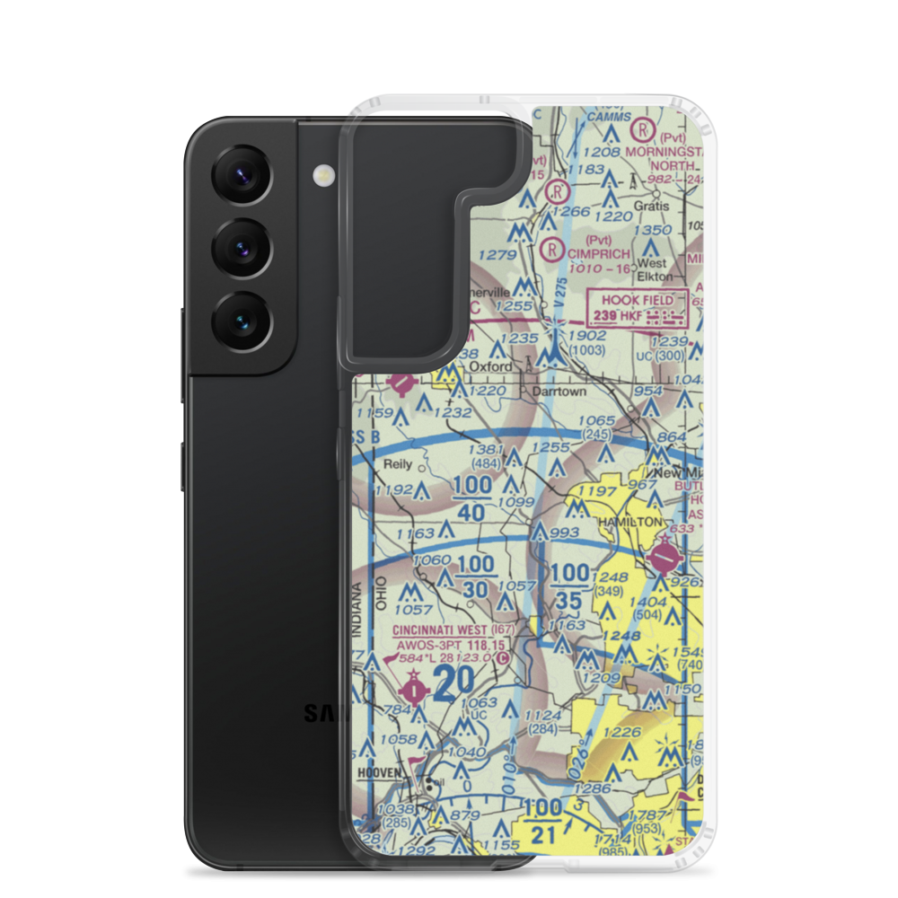 Hogan Airport (OA05) VFR Sectional Samsung Case Samsung Galaxy S22 model shown