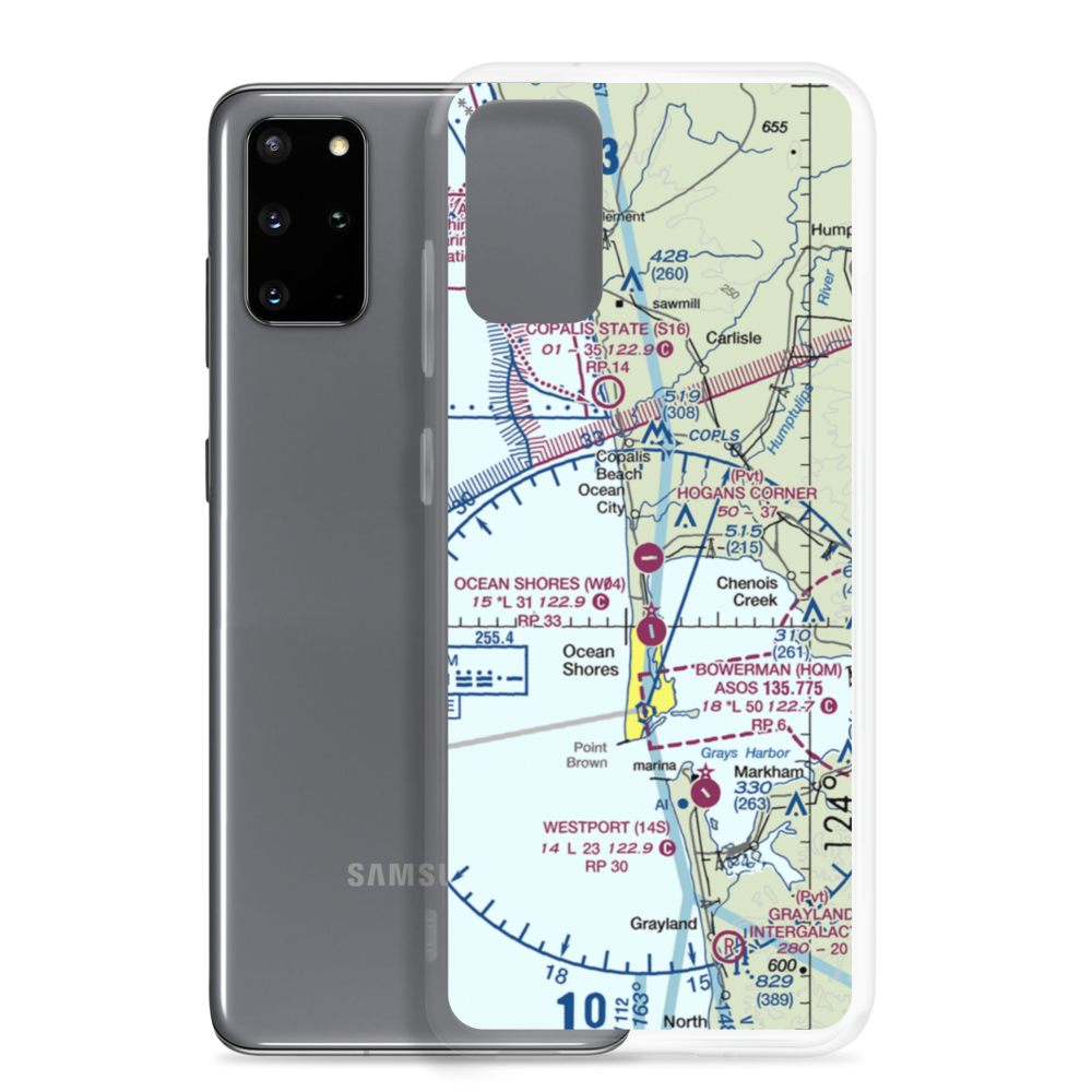 Hogan's Corner Airport (5WA8) VFR Sectional Samsung Case Samsung Galaxy S20 Plus model shown