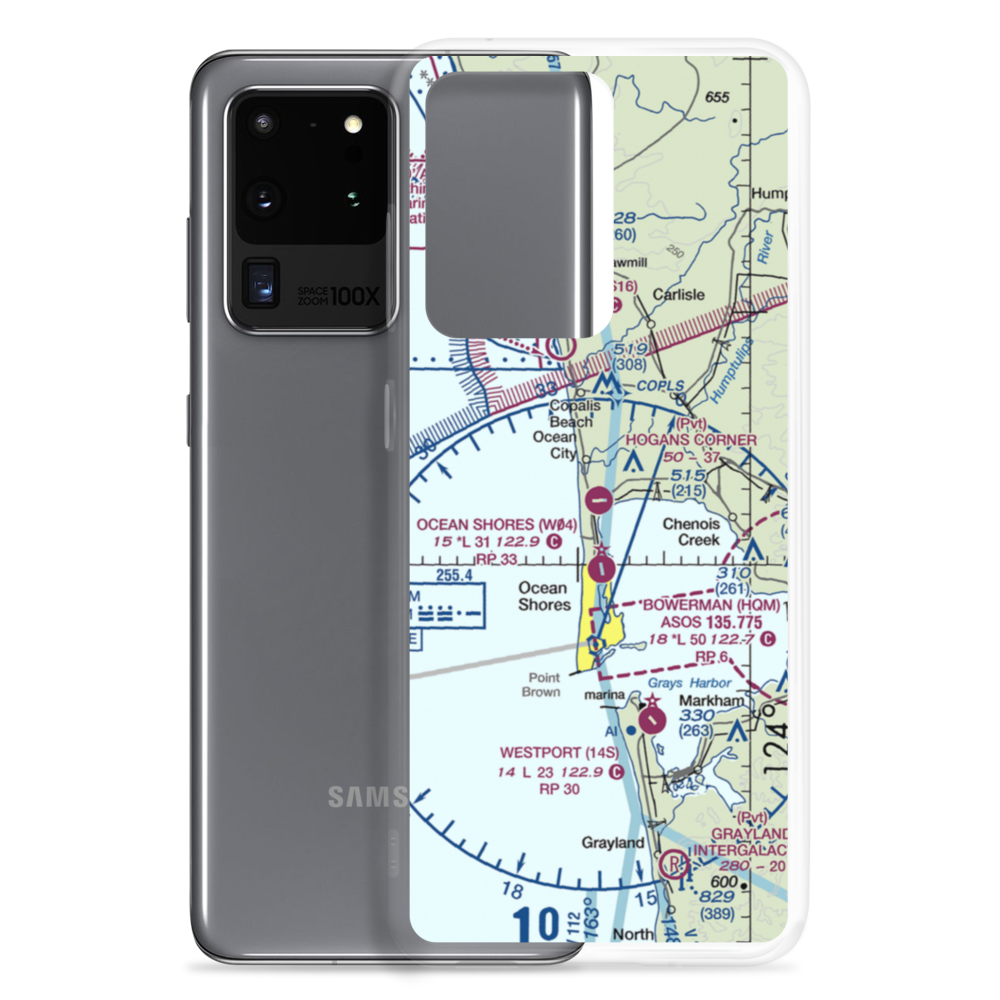 Hogan's Corner Airport (5WA8) VFR Sectional Samsung Case Samsung Galaxy S20 Ultra model shown