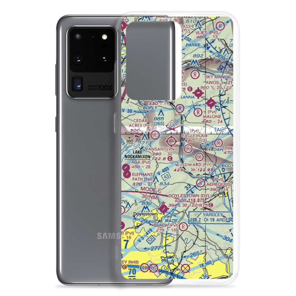 Hoge Farm Airport (56PA) VFR Sectional Samsung Case Samsung Galaxy S20 Ultra model shown