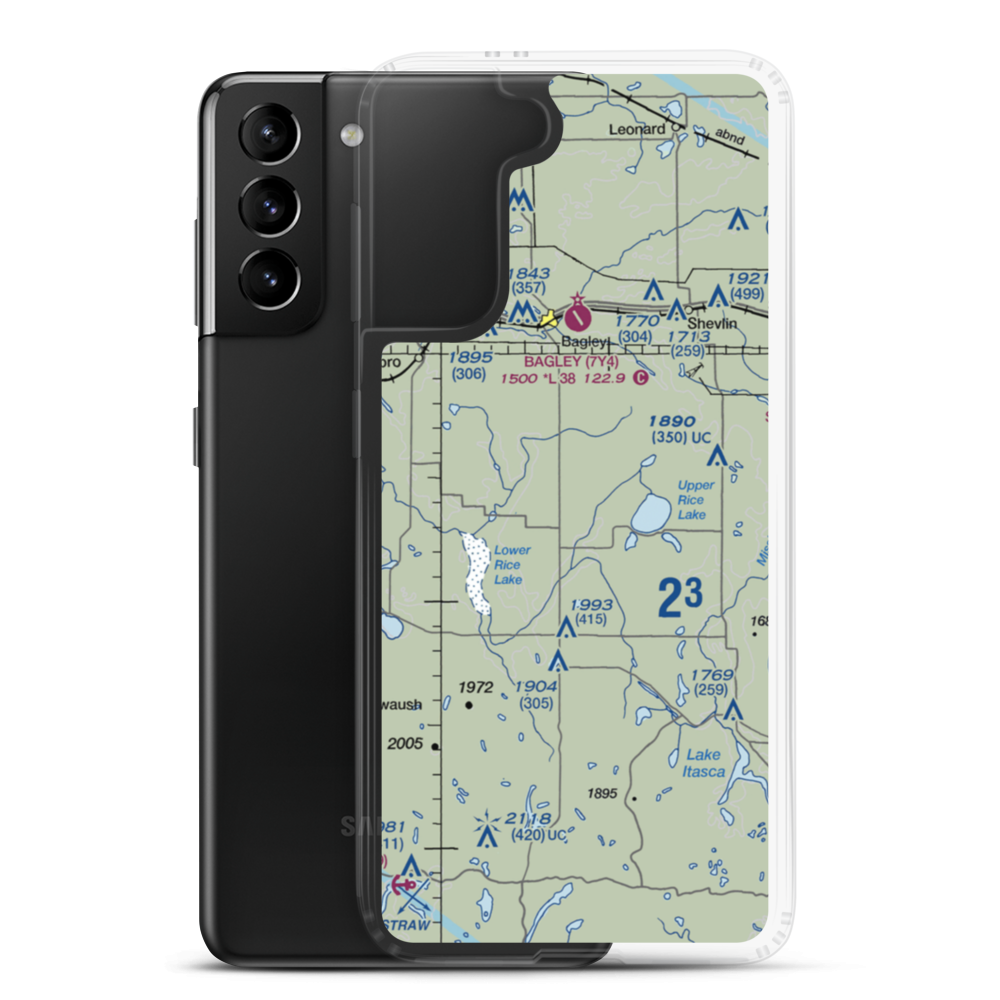 Hoiland Field (5MN2) VFR Sectional Samsung Case Samsung Galaxy S21 Plus model shown