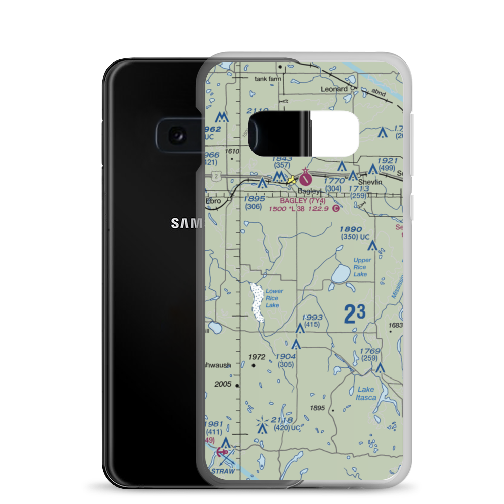 Hoiland Field (5MN2) VFR Sectional Samsung Case Samsung Galaxy S10e model shown