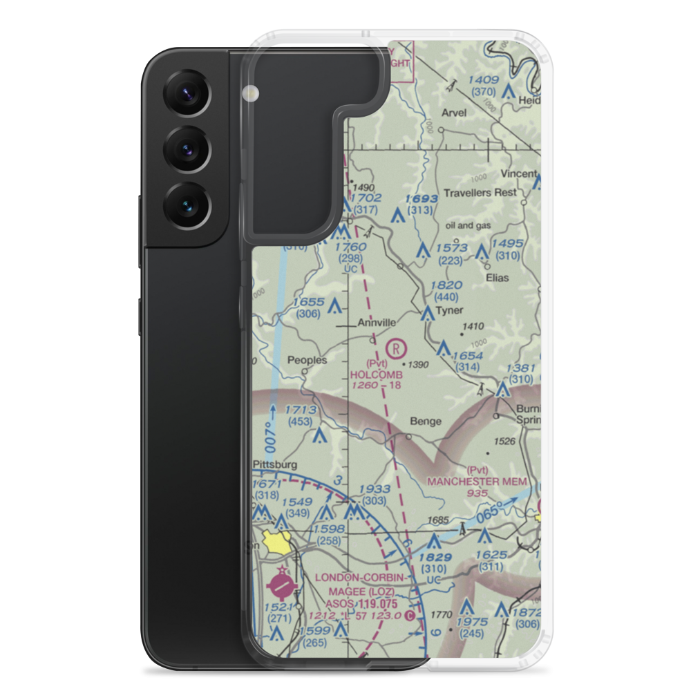 Holcomb Field (1KT9) VFR Sectional Samsung Case Samsung Galaxy S22 Plus model shown