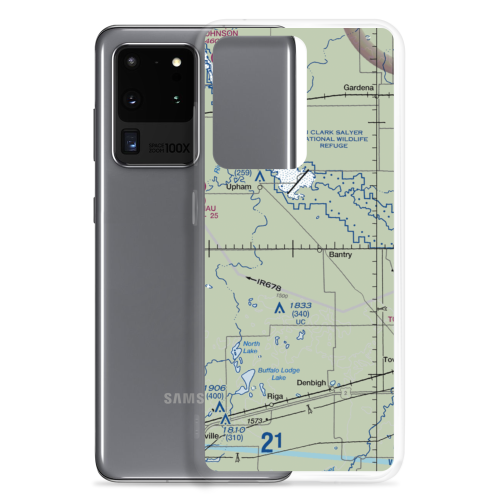 Holen Aerial Spray Airstrip (NA25) VFR Sectional Samsung Case Samsung Galaxy S20 Ultra model shown