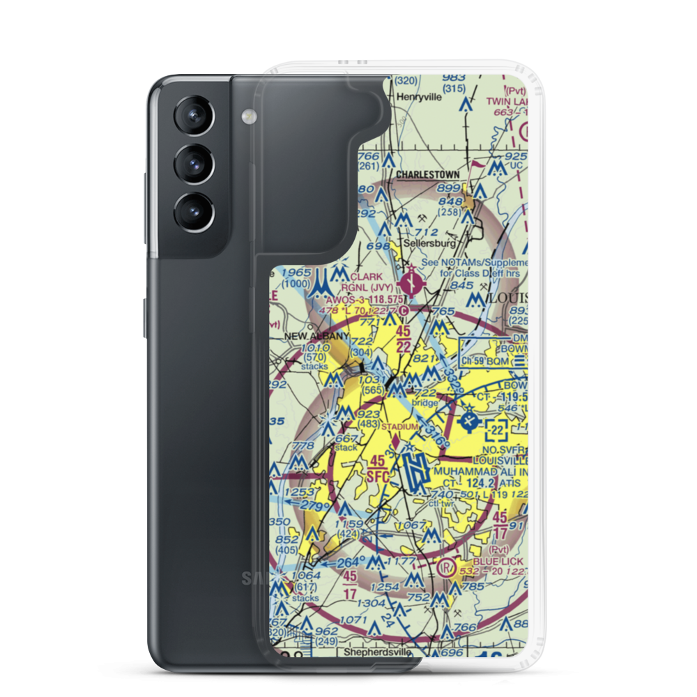 Holiday Inn Lakeview Heliport (1I6) VFR Sectional Samsung Case Samsung Galaxy S21 model shown