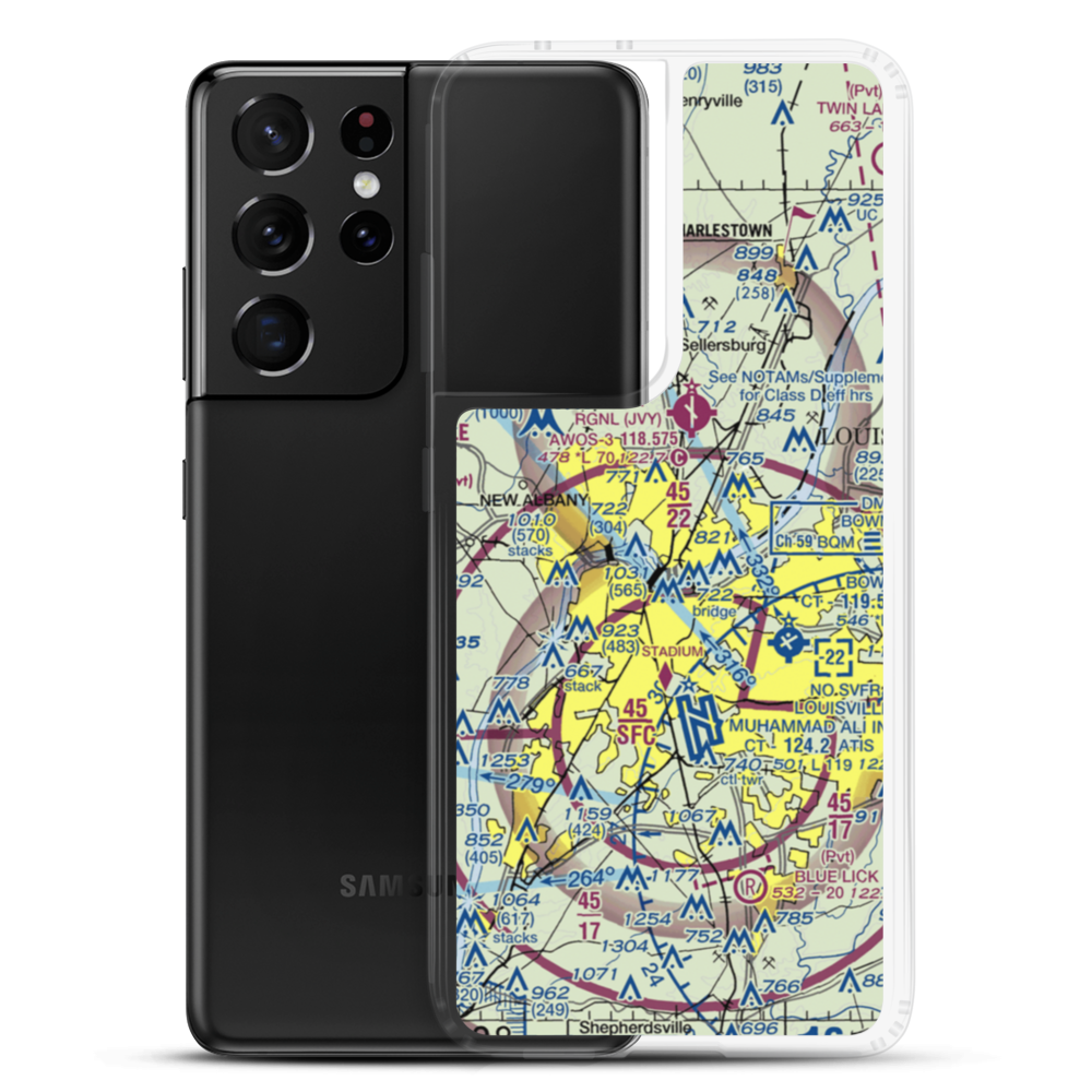 Holiday Inn Lakeview Heliport (1I6) VFR Sectional Samsung Case Samsung Galaxy S21 Ultra model shown