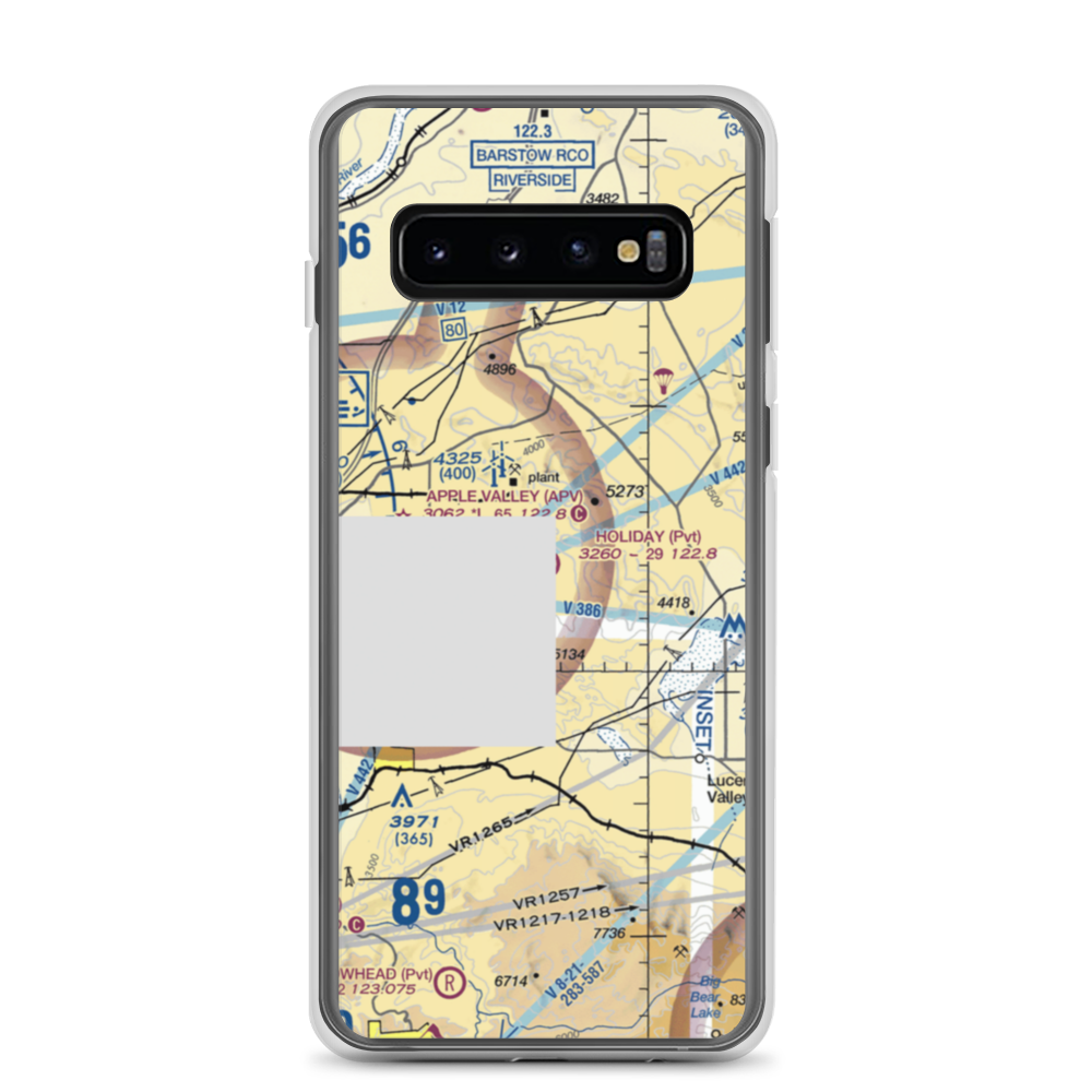 Holiday Ranch Airport (27CA) VFR Sectional Samsung Case Samsung Galaxy S10 model shown