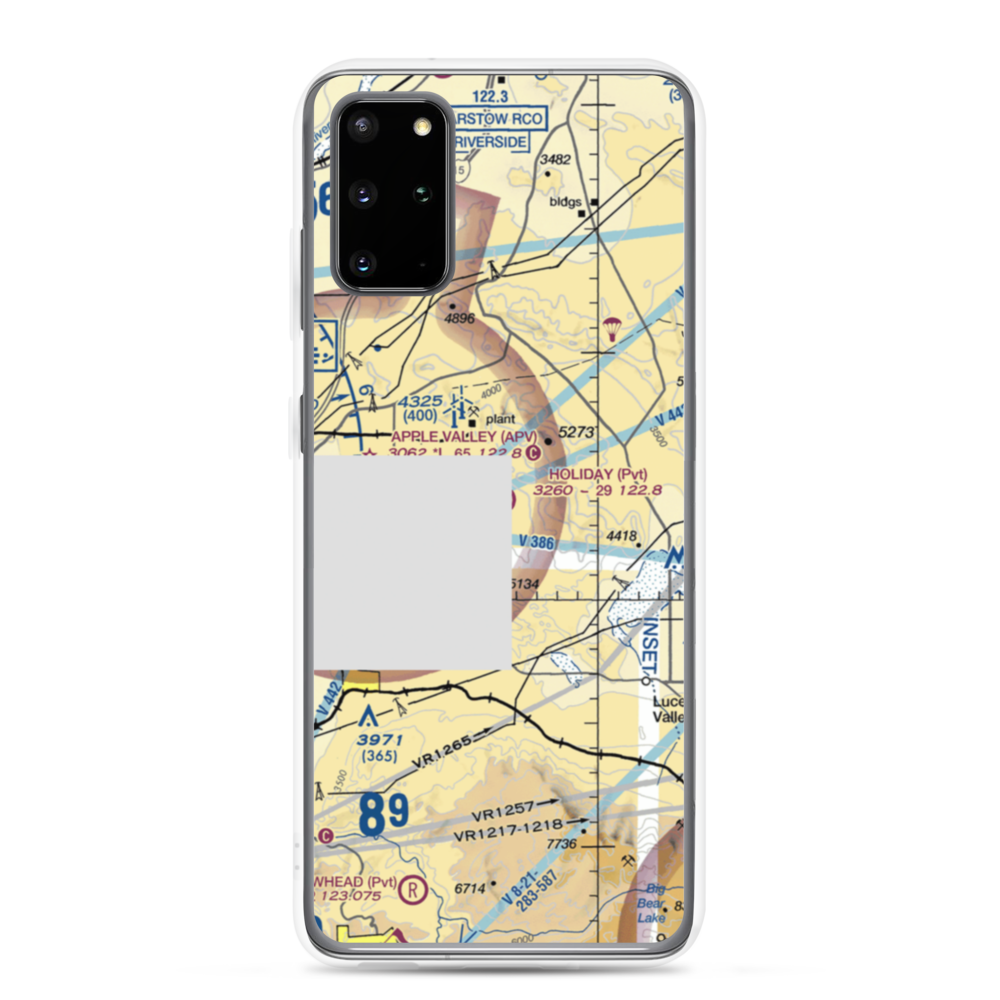 Holiday Ranch Airport (27CA) VFR Sectional Samsung Case Samsung Galaxy S20 Plus model shown