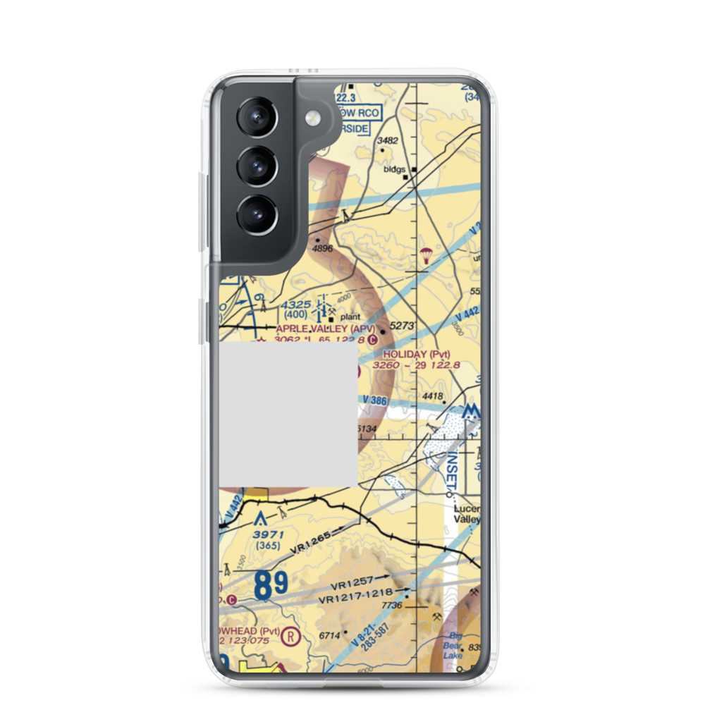 Holiday Ranch Airport (27CA) VFR Sectional Samsung Case Samsung Galaxy S21 model shown