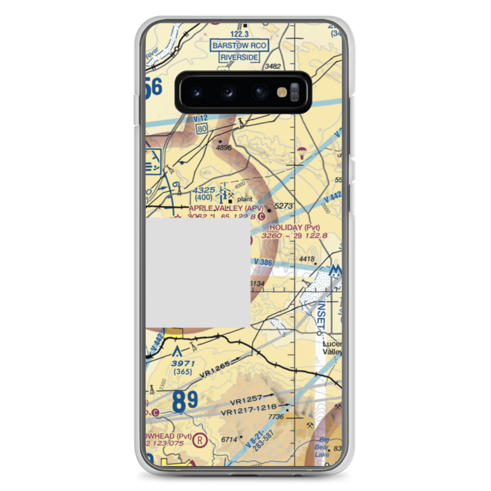Holiday Ranch Airport (27CA) VFR Sectional Samsung Case Samsung Galaxy S10+ model shown
