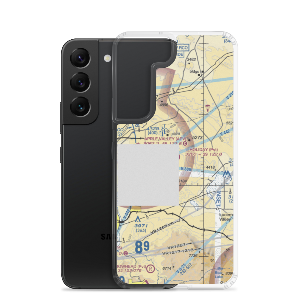 Holiday Ranch Airport (27CA) VFR Sectional Samsung Case Samsung Galaxy S22 model shown