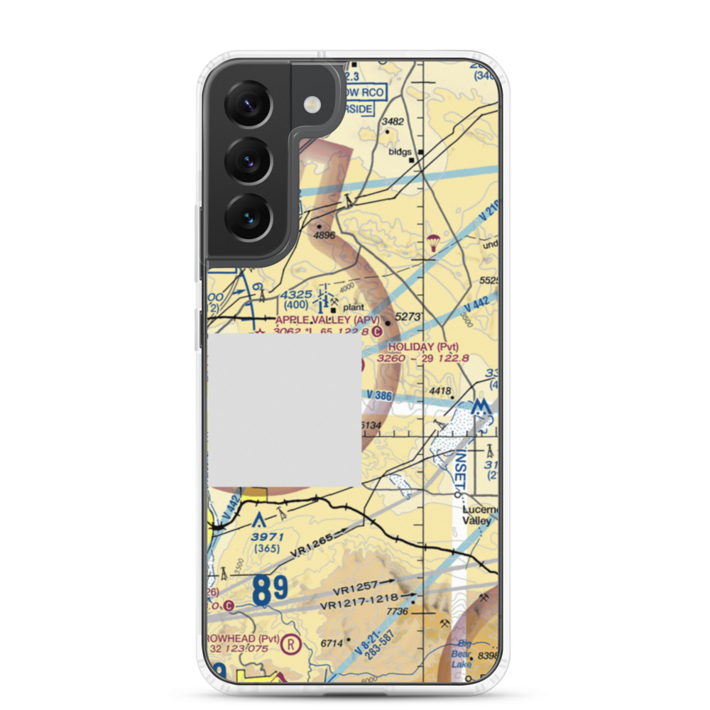 Holiday Ranch Airport (27CA) VFR Sectional Samsung Case Samsung Galaxy S22 Plus model shown