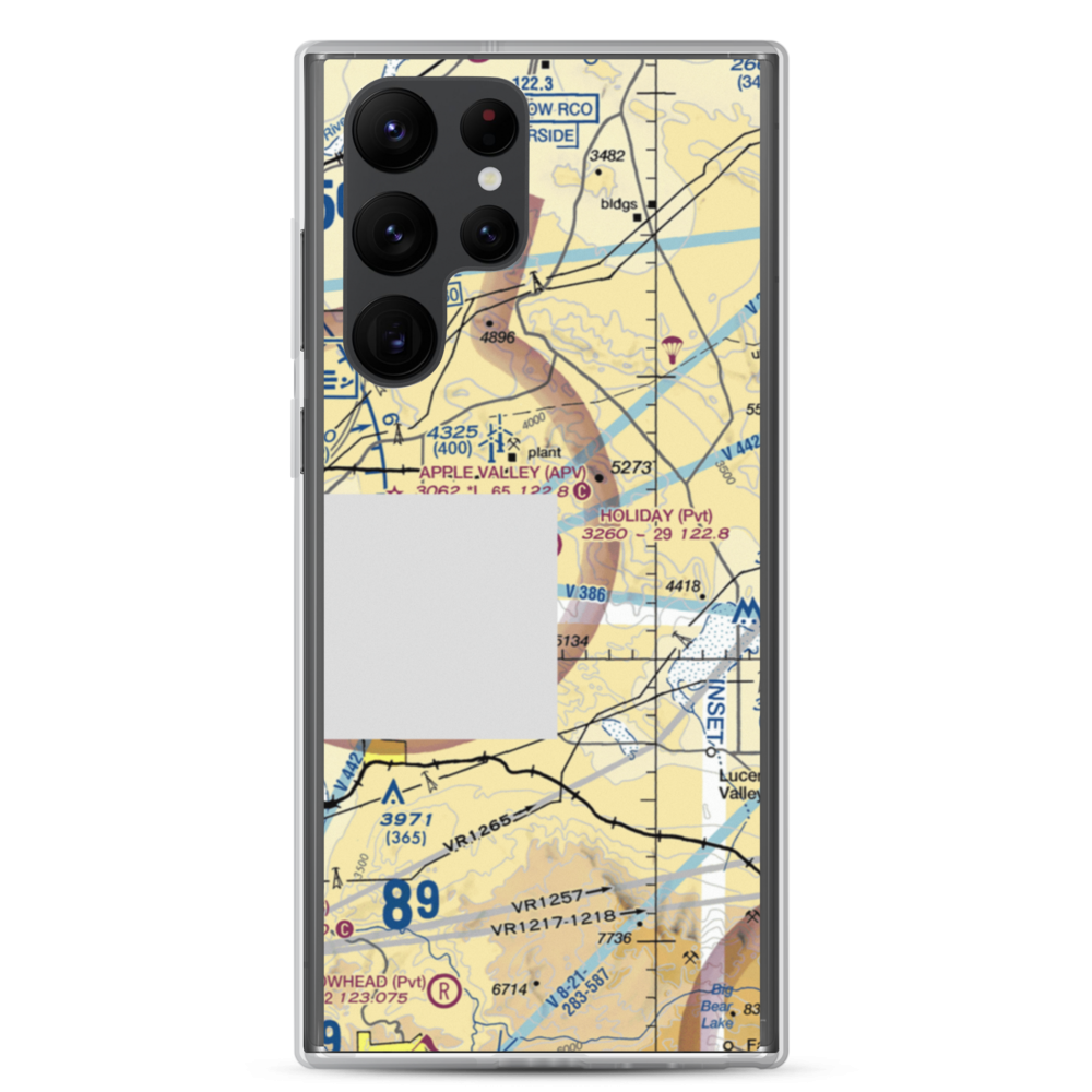Holiday Ranch Airport (27CA) VFR Sectional Samsung Case Samsung Galaxy S22 Ultra model shown