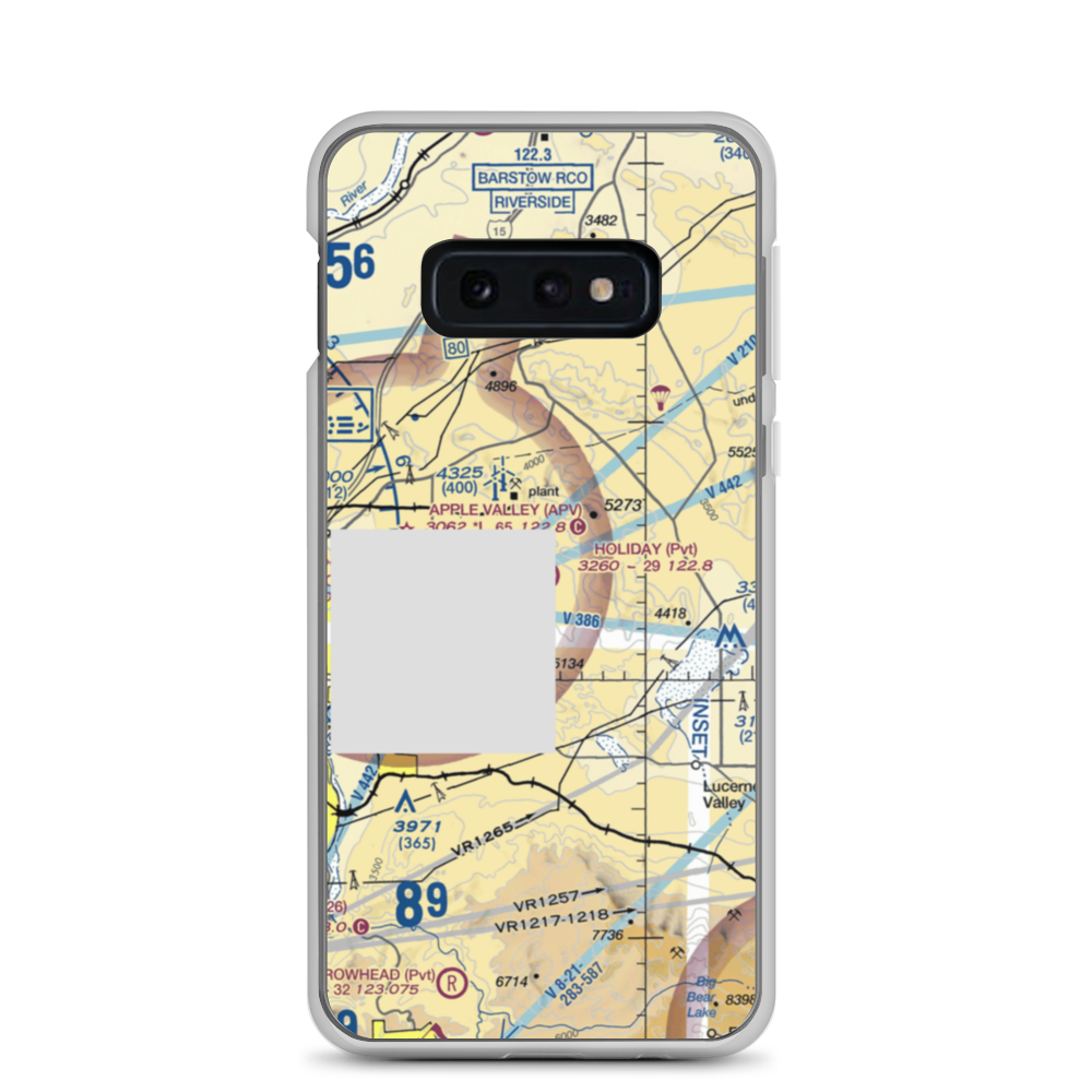 Holiday Ranch Airport (27CA) VFR Sectional Samsung Case Samsung Galaxy S10e model shown