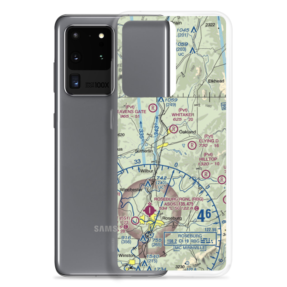 Holiday Sky Ranch Airport (11OR) VFR Sectional Samsung Case Samsung Galaxy S20 Ultra model shown
