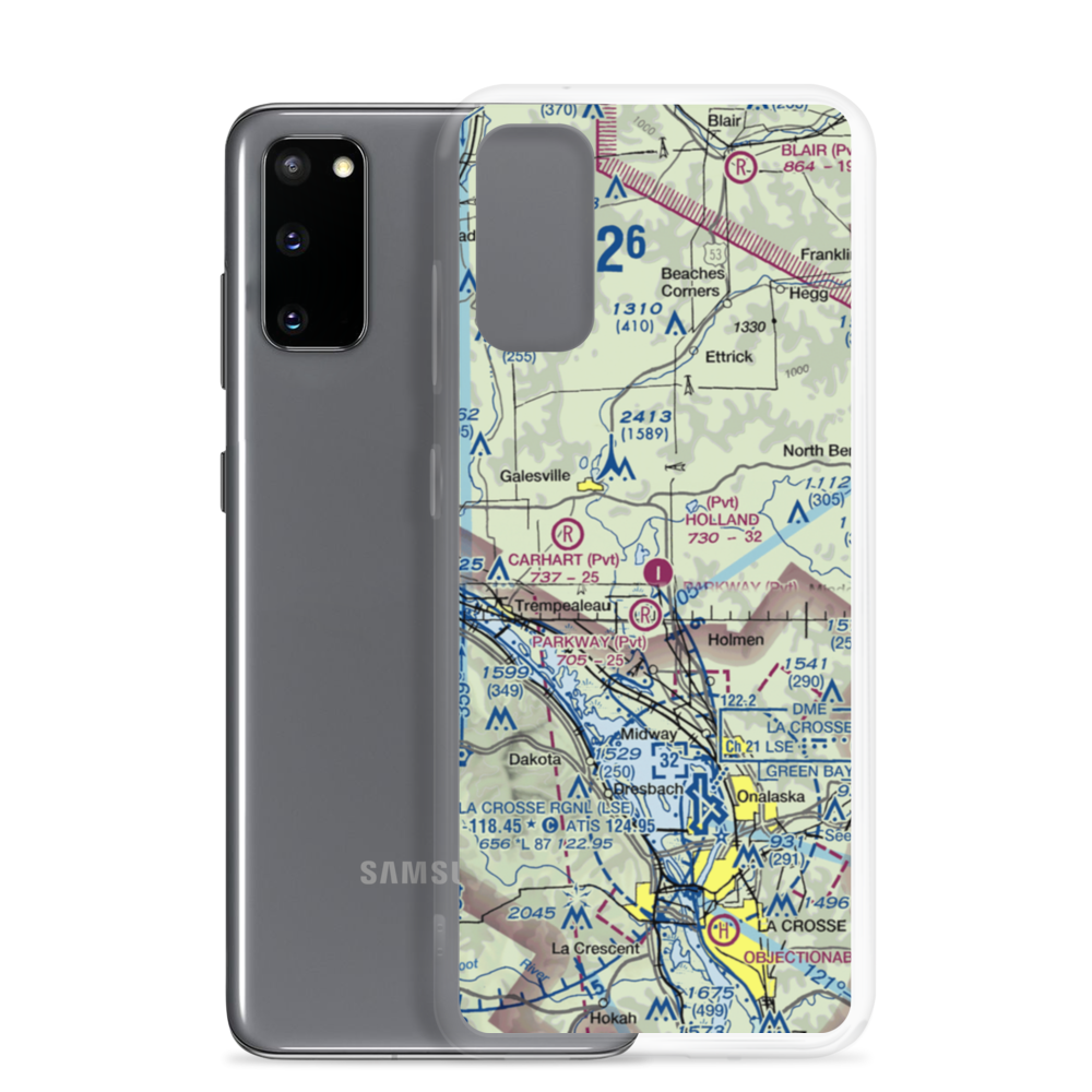 Holland Air Park (36WI) VFR Sectional Samsung Case Samsung Galaxy S20 model shown