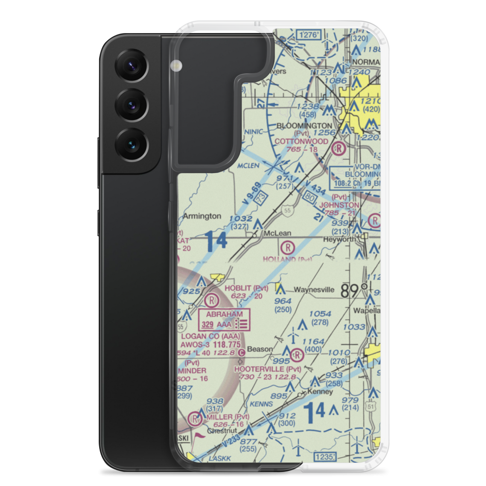 Holland Field (1IL9) VFR Sectional Samsung Case Samsung Galaxy S22 Plus model shown