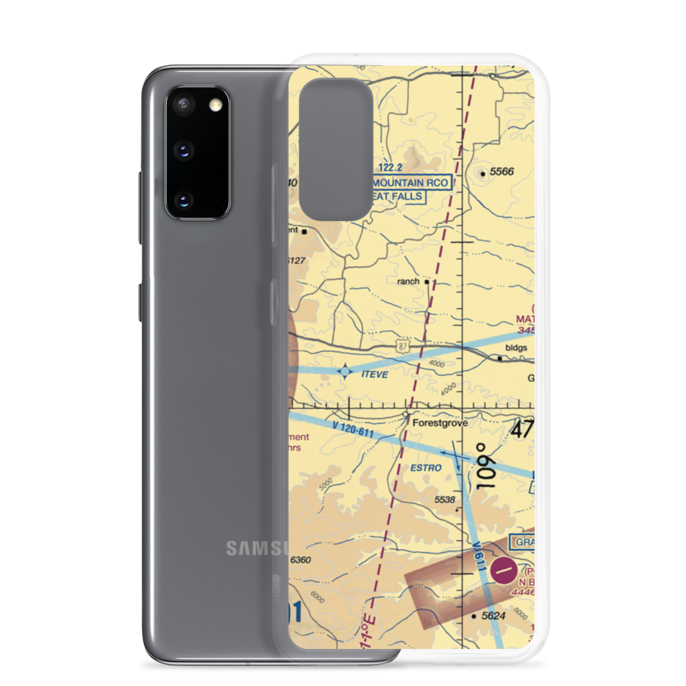 Holland Ranch Airport (14MT) VFR Sectional Samsung Case Samsung Galaxy S20 model shown