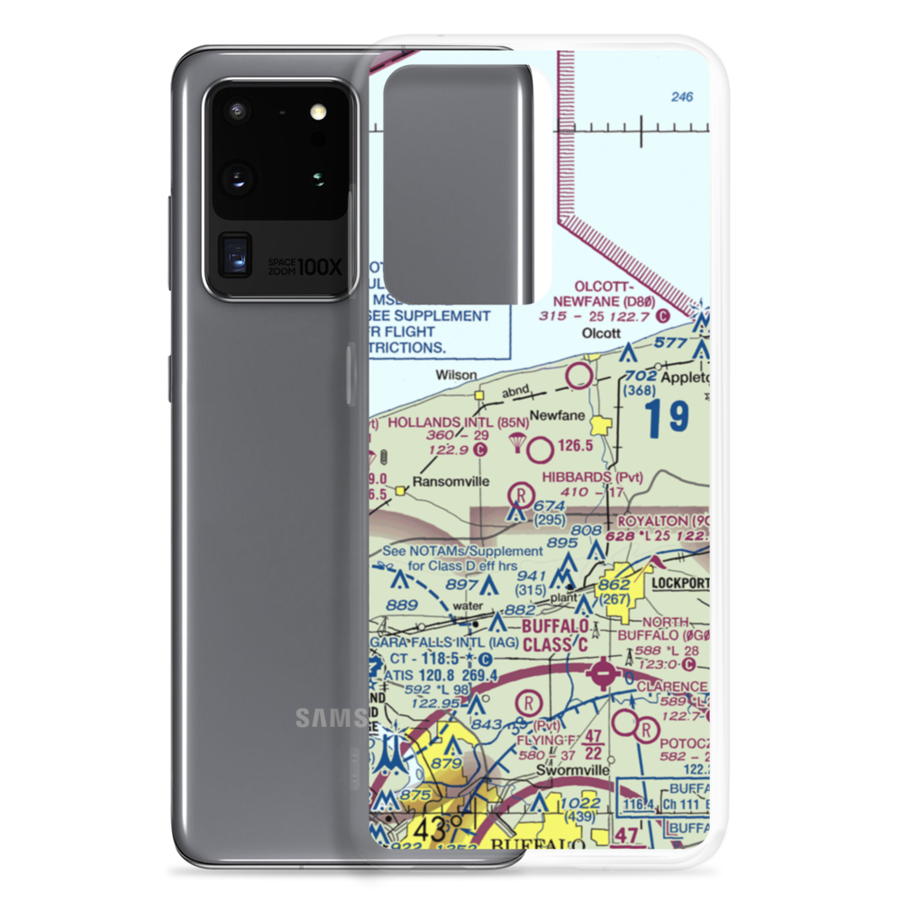 Hollands International Field (85N) VFR Sectional Samsung Case Samsung Galaxy S20 Ultra model shown