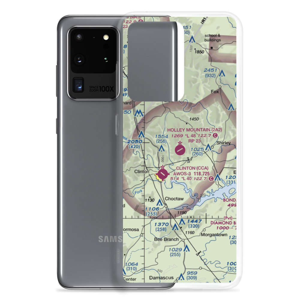 Holley Mountain Airpark (2A2) VFR Sectional Samsung Case Samsung Galaxy S20 Ultra model shown