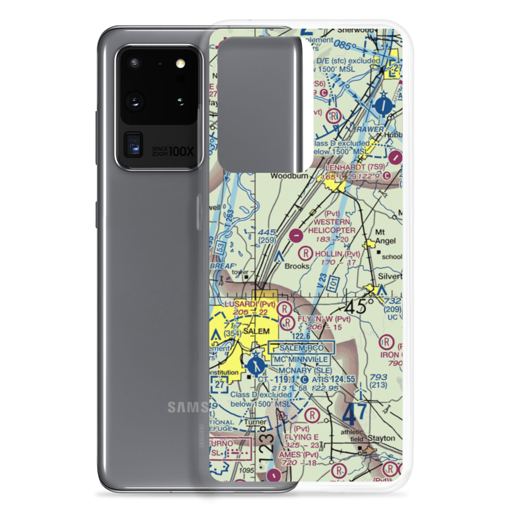 Hollin Airport (7OR7) VFR Sectional Samsung Case Samsung Galaxy S20 Ultra model shown