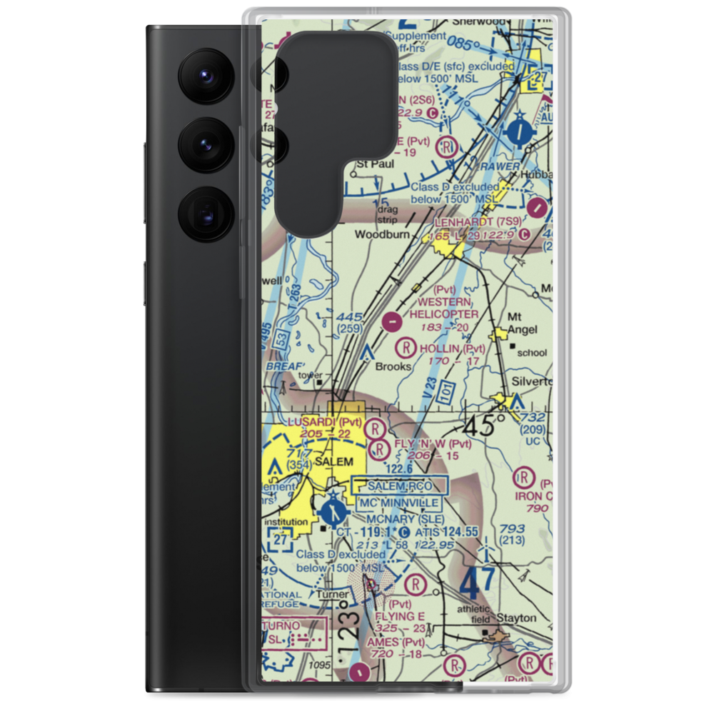 Hollin Airport (7OR7) VFR Sectional Samsung Case Samsung Galaxy S22 Ultra model shown