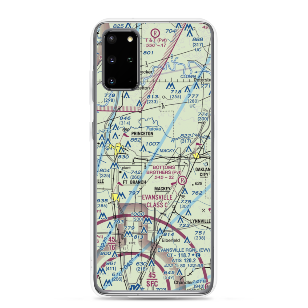 Hollingsworth Airport (II39) VFR Sectional Samsung Case Samsung Galaxy S20 Plus model shown