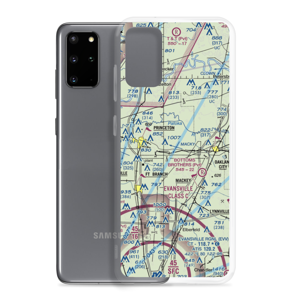 Hollingsworth Airport (II39) VFR Sectional Samsung Case Samsung Galaxy S20 Plus model shown