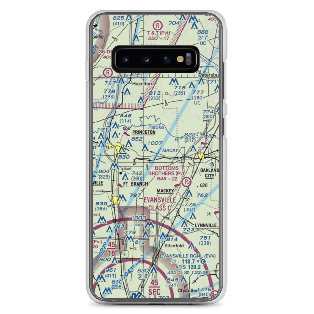 Hollingsworth Airport (II39) VFR Sectional Samsung Case Samsung Galaxy S10+ model shown