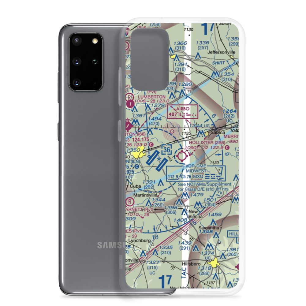 Hollister Field (2B6) VFR Sectional Samsung Case Samsung Galaxy S20 Plus model shown