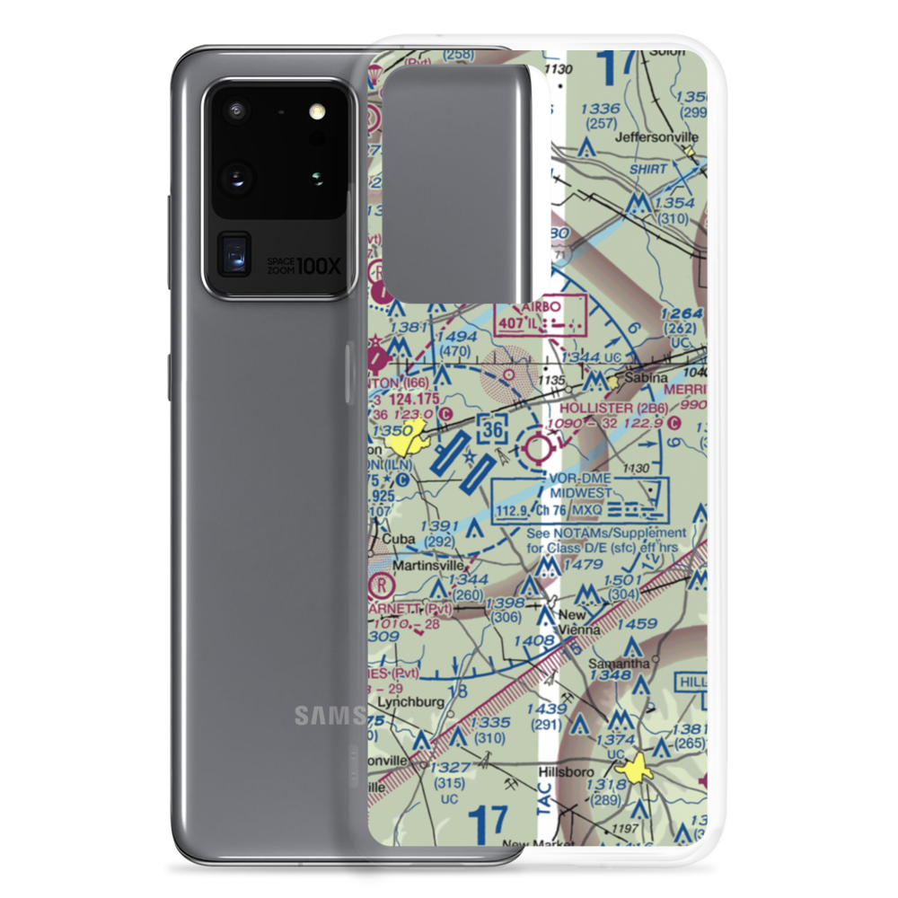 Hollister Field (2B6) VFR Sectional Samsung Case Samsung Galaxy S20 Ultra model shown