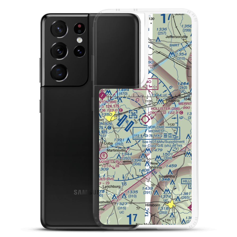 Hollister Field (2B6) VFR Sectional Samsung Case Samsung Galaxy S21 Ultra model shown