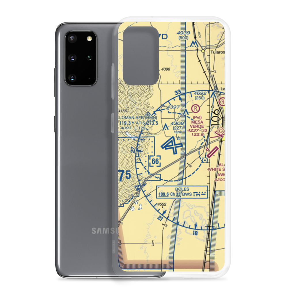 Holloman Air Force Base (HMN) VFR Sectional Samsung Case Samsung Galaxy S20 Plus model shown