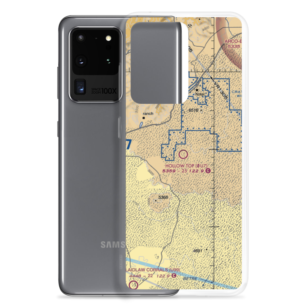 Hollow Top Airport (0U7) VFR Sectional Samsung Case Samsung Galaxy S20 Ultra model shown