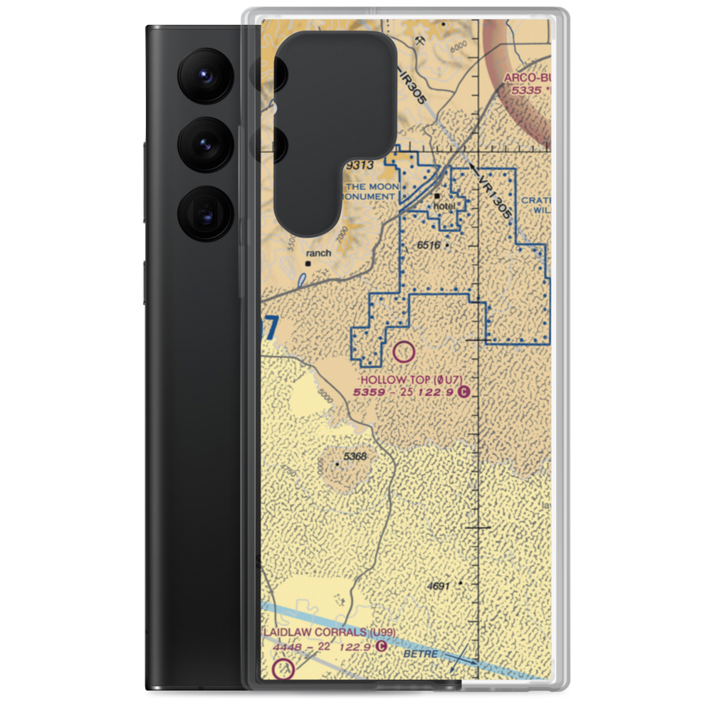 Hollow Top Airport (0U7) VFR Sectional Samsung Case Samsung Galaxy S22 Ultra model shown