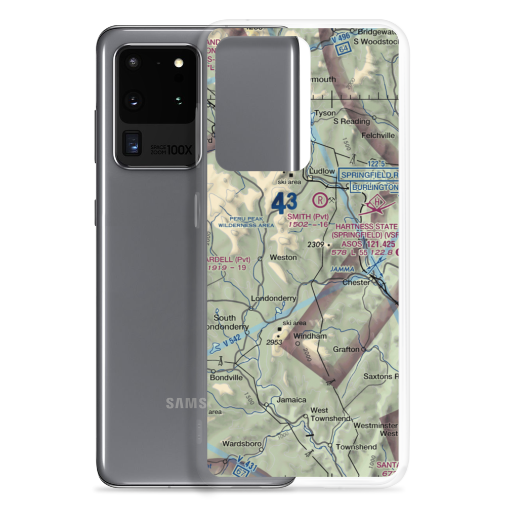 Holloway Airport (VT13) VFR Sectional Samsung Case Samsung Galaxy S20 Ultra model shown
