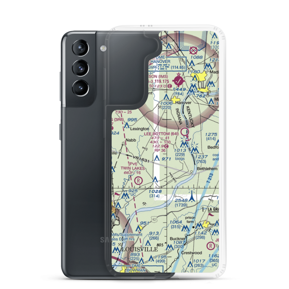 Holloway Field (3IN6) VFR Sectional Samsung Case Samsung Galaxy S21 model shown