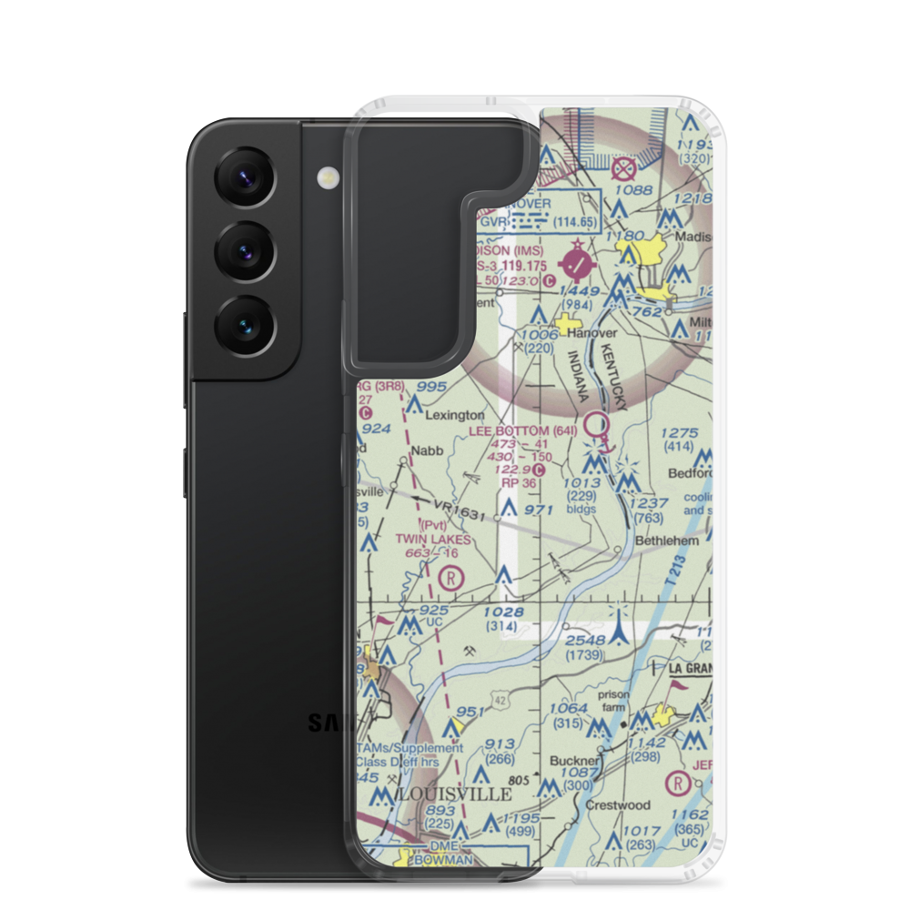 Holloway Field (3IN6) VFR Sectional Samsung Case Samsung Galaxy S22 model shown