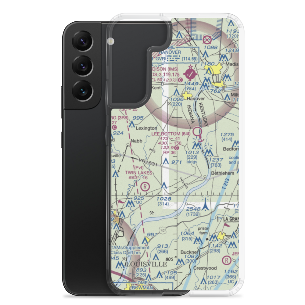 Holloway Field (3IN6) VFR Sectional Samsung Case Samsung Galaxy S22 Plus model shown