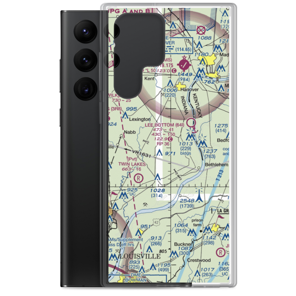 Holloway Field (3IN6) VFR Sectional Samsung Case Samsung Galaxy S22 Ultra model shown