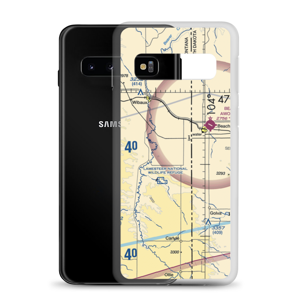 Hollstein Ranch Airport (MT20) VFR Sectional Samsung Case Samsung Galaxy S10 model shown