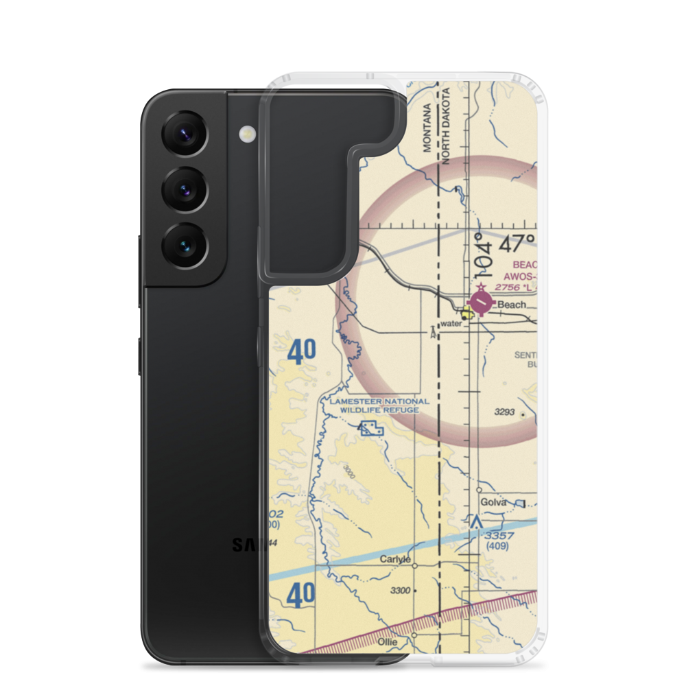 Hollstein Ranch Airport (MT20) VFR Sectional Samsung Case Samsung Galaxy S22 model shown