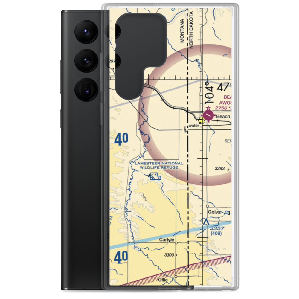 Hollstein Ranch Airport (MT20) VFR Sectional Samsung Case Samsung Galaxy S22 Ultra model shown