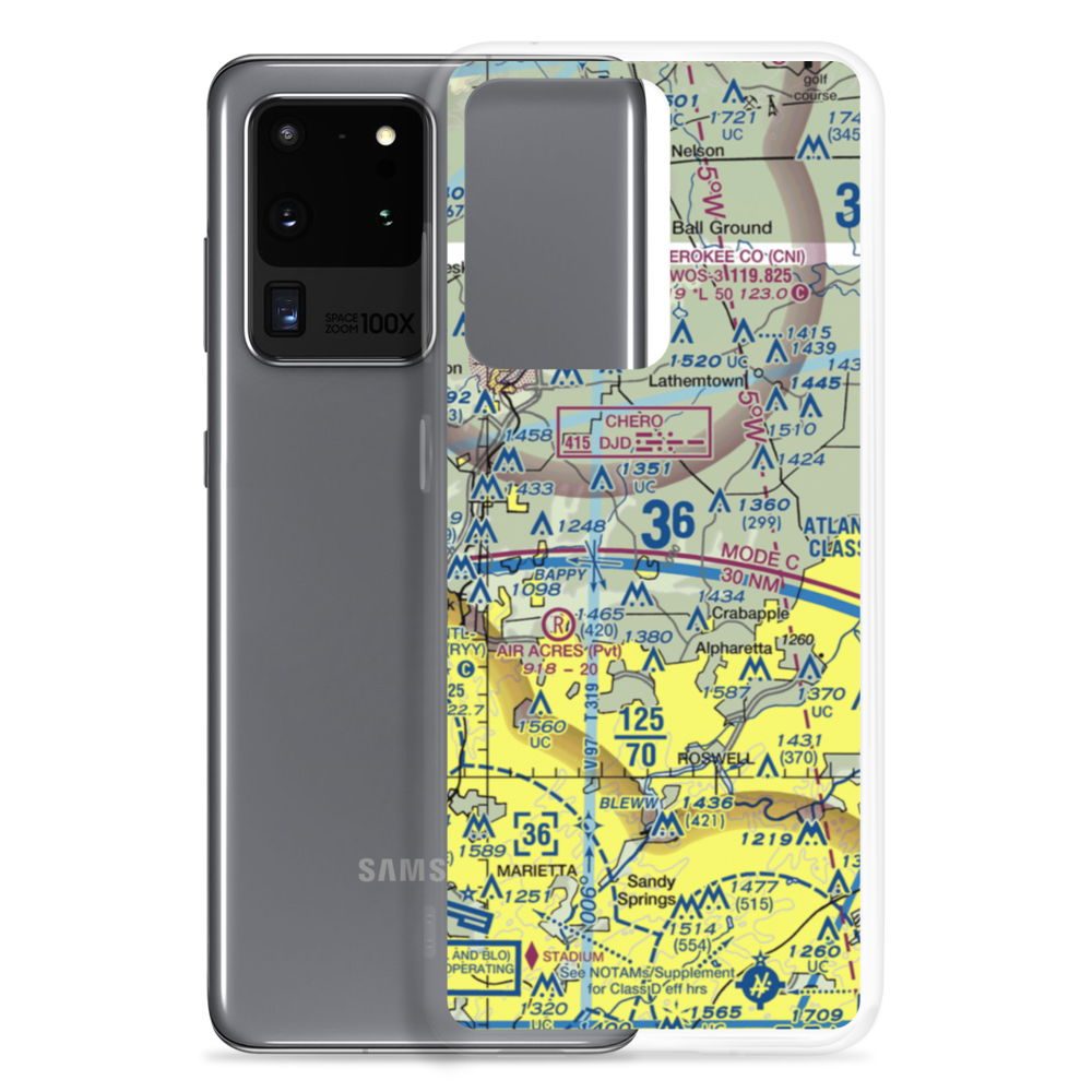 Holly Farm Airport (3GE9) VFR Sectional Samsung Case Samsung Galaxy S20 Ultra model shown