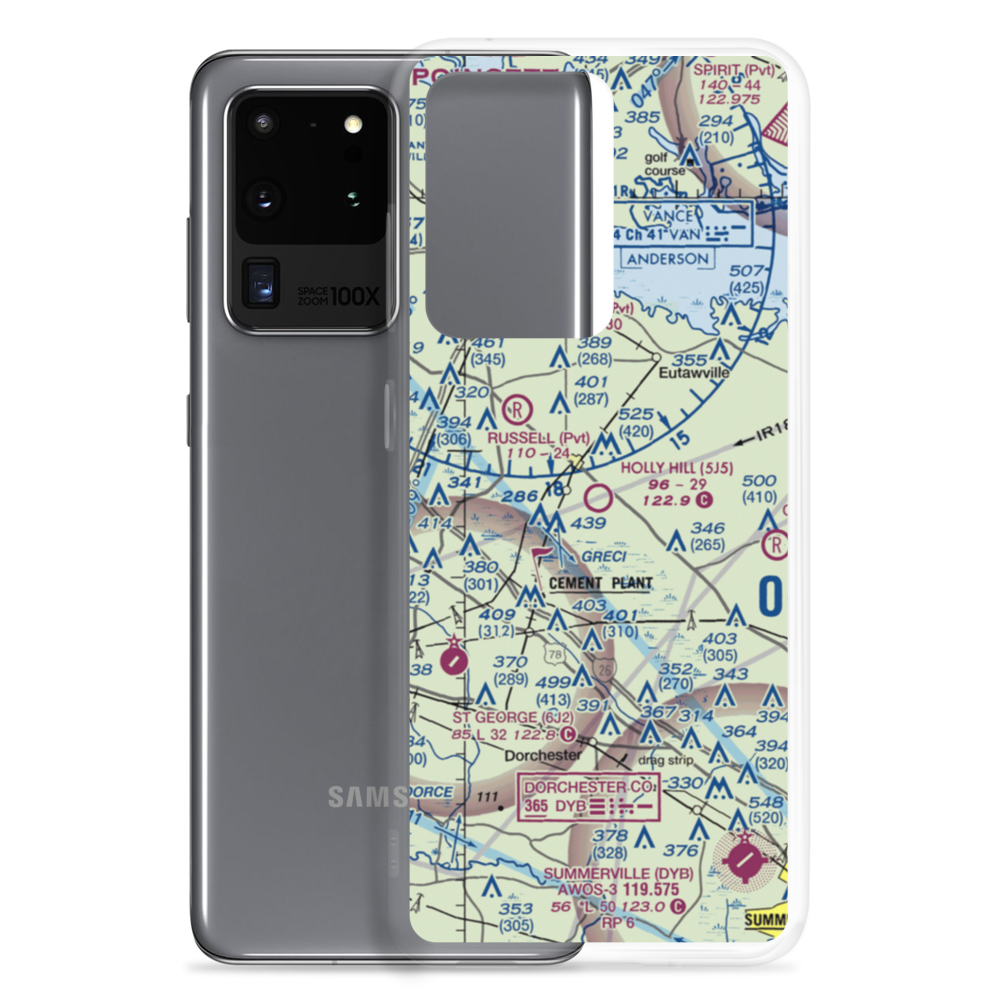 Holly Hill Airport (5J5) VFR Sectional Samsung Case Samsung Galaxy S20 Ultra model shown