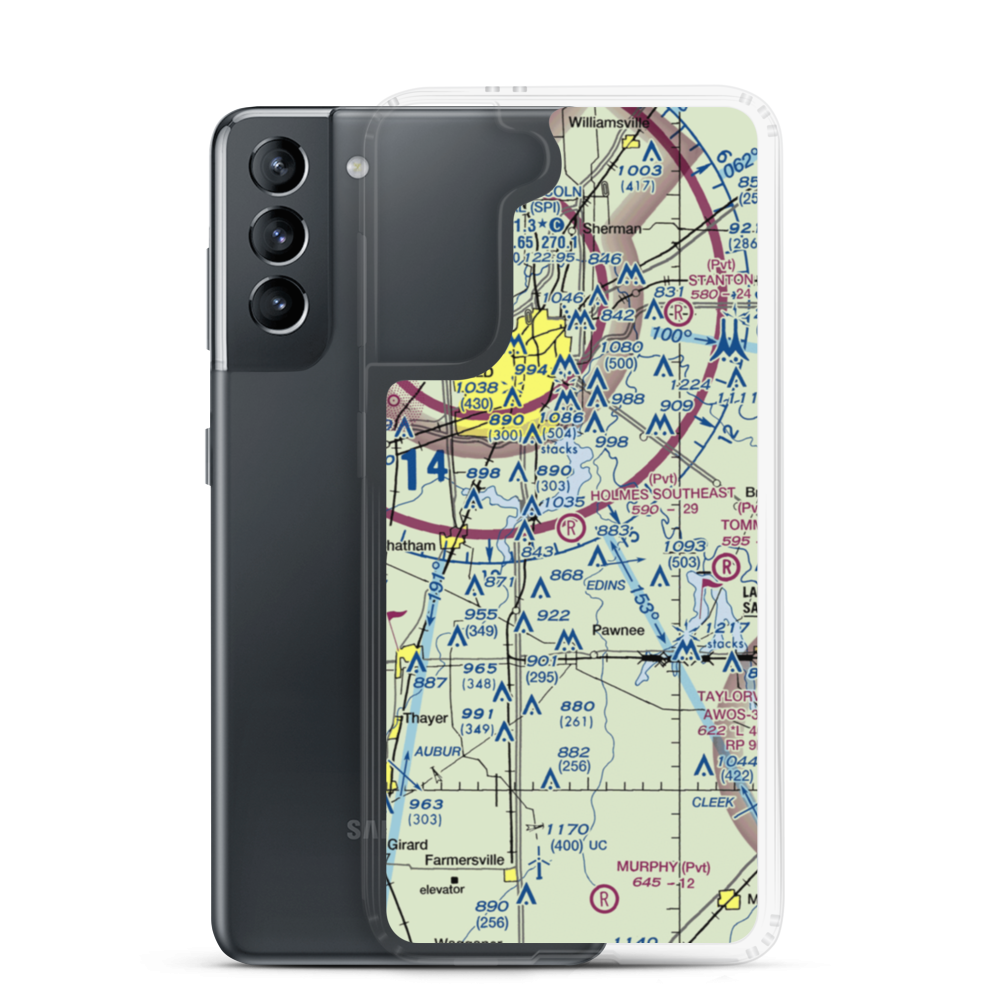 Holmes Southeast Airport (3IS5) VFR Sectional Samsung Case Samsung Galaxy S21 model shown