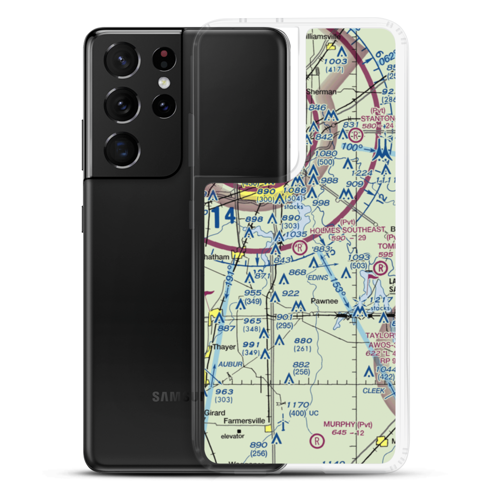 Holmes Southeast Airport (3IS5) VFR Sectional Samsung Case Samsung Galaxy S21 Ultra model shown