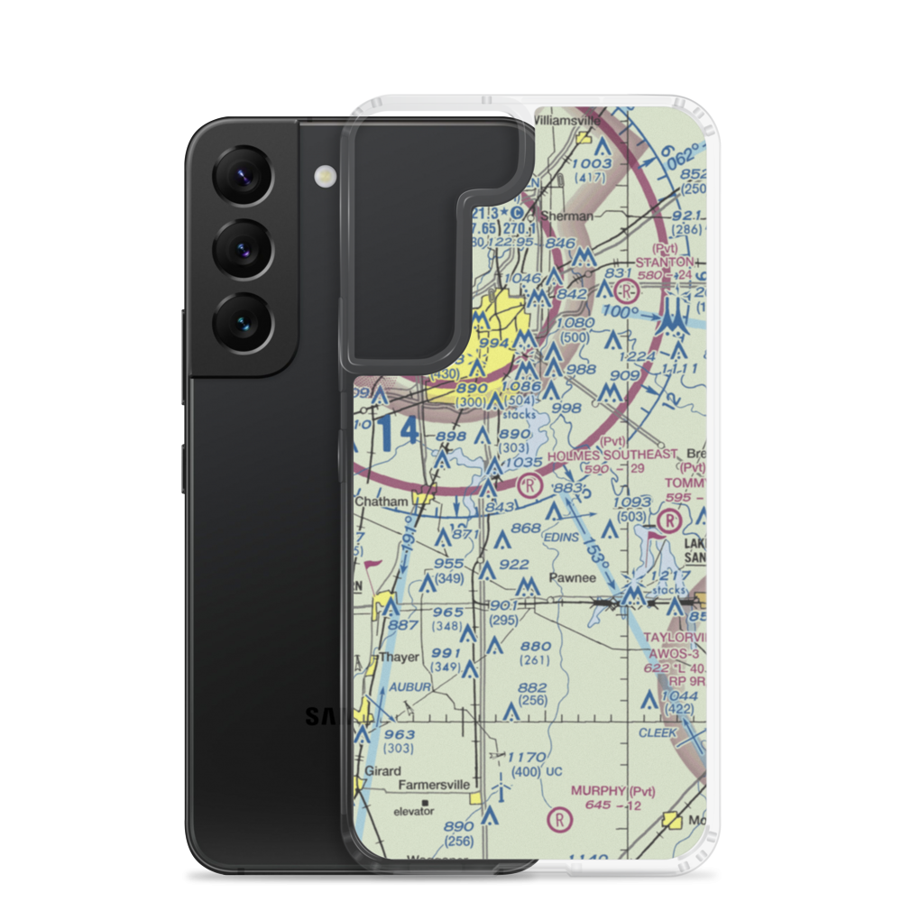 Holmes Southeast Airport (3IS5) VFR Sectional Samsung Case Samsung Galaxy S22 model shown